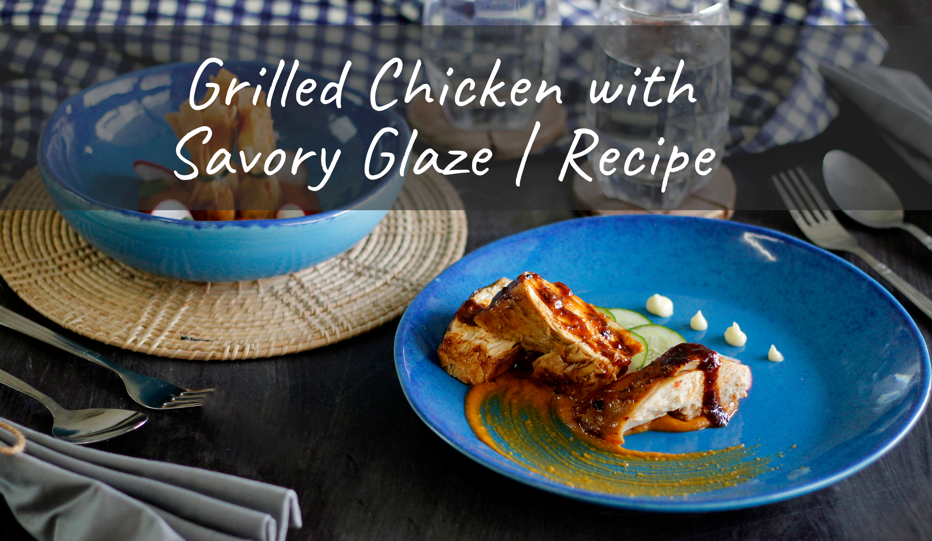 Grilled Chicken with Savory Glaze